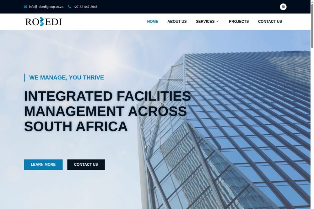 robedigroup.co.za — website by Digitrix Media