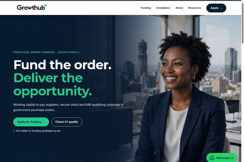 growthub.co.za — website by Digitrix Media