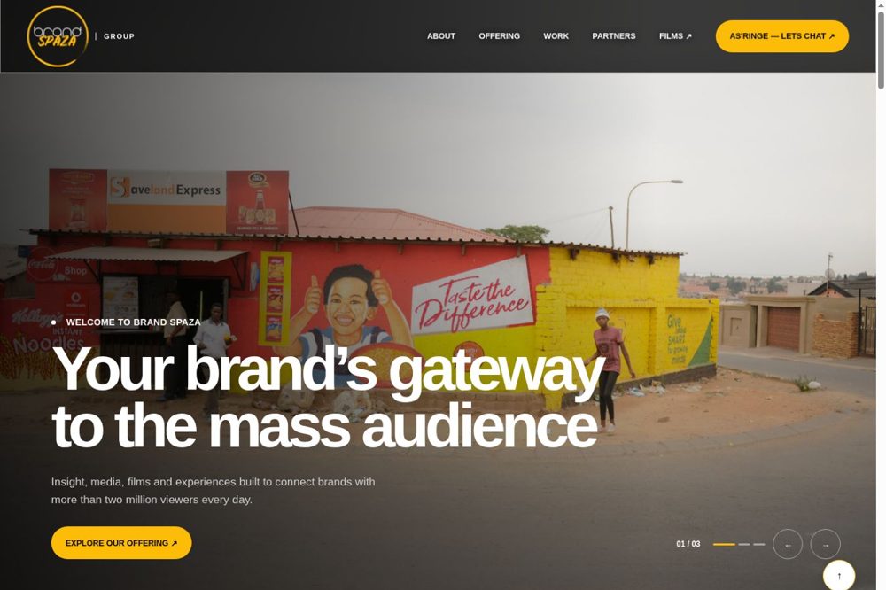 brandspaza.com — website by Digitrix Media