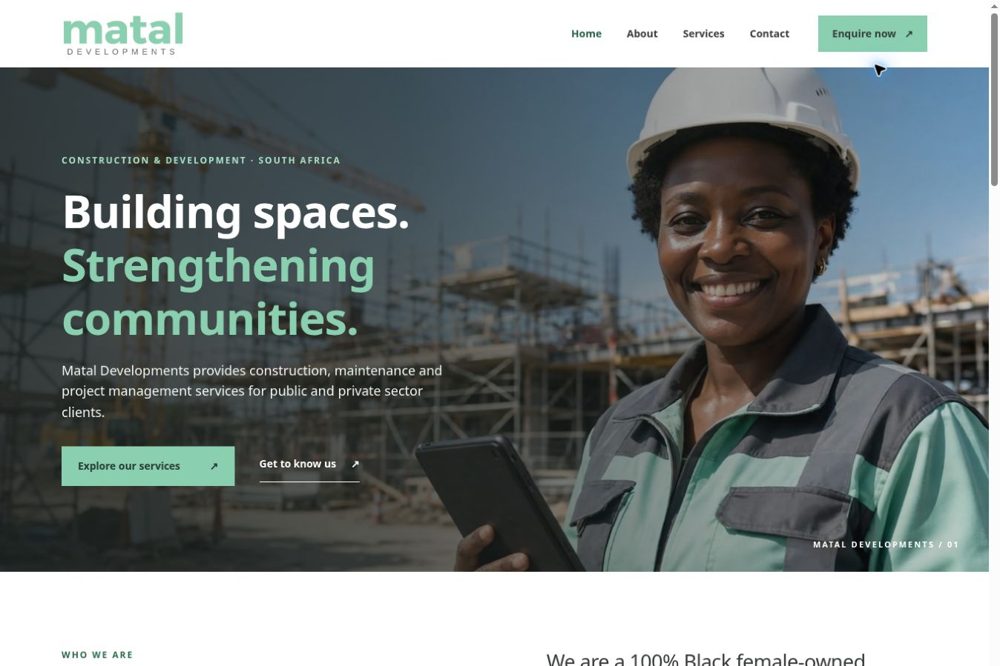 mataldevelopments.co.za — website by Digitrix Media